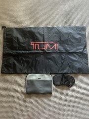 TUMI Luggage Travel Laundry Black Nylon Dust Bag Drawstring 29 x 17”, sleep mask
