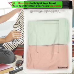 4 Pack TSA Approved Toiletry Bag Leak Proof Zipper Free, TSA Toiletry Bag Clear