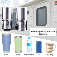 Strong Magnetic Cup Holder, Fully Covered Anti Drop Drink Black