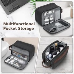 Toiletry Bag for Men Hanging Travel Toiletry Bag, Extra Electronic Medium Grey
