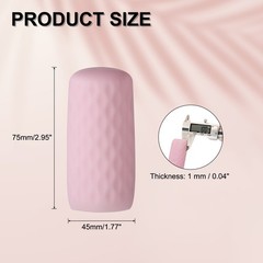 4 Pack Silicone Bottle Covers for Travel, Stretching Elastic Sleeves, Pink