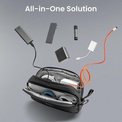 Medium 1.8L Travel Pouch for Cables & Accessories – Water-Resistant Design