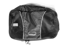 eBags Black Mesh/Nylon Zippered Travel Shoe Bag