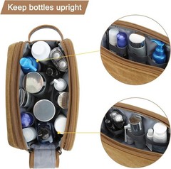 Toiletry Bag for Men, Canvas Travel Toiletry Organizer Dopp Kit Water-resista…