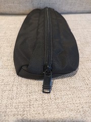 Tumi Black Travel Accessory Zipper Cord Pouch Gently Used Nice Condition