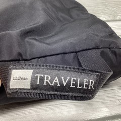 LL Bean Black Hanging Nylon Travel Bag Organizer Cosmetics Camping