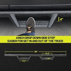 Curve Design Running Boards for Vehicle 2020-2026 Jeep Gladiator Jt 4 Door