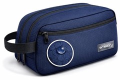 Travel Toiletry Bag For Women Men WaterResistant Nylon Shaving Dopp Kit Blue