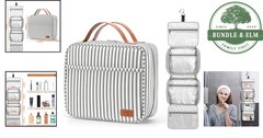Portable Travel Organizer with 4 Compartments and Waterproof Features for Adults