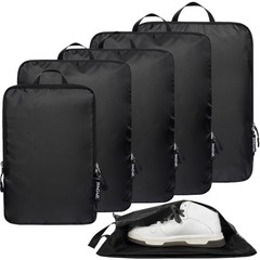 Bagail 6 Set Ultralight Compression Packing Cubes Packing Organizer For Travel