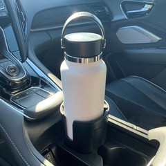 Swigzy Car Cup Holder Expander (Long Base) Holds 18-40 oz Base), Black