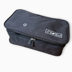 Lululemon Underthings Travel Cube Rare Double Compartment Packing Organizer Blac