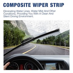3 Wipers 22&Prime;/14&Prime;/12&Prime; Windshield Wiper Blades Replacement for Nissan Juke 2017…