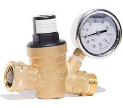 RVAQUA M11-45PSI Adjustable Water Pressure Regulator for RV Camper – Essential