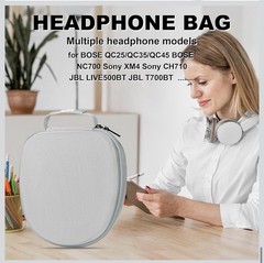 Hard Organizer Portable Carry Travel Case for Bose QC25/QC35/QC45/NC700/Sony/JBL