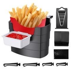 Sbulhia Car French Fry Holder, Automotive Container Black