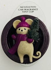 Bath & Body Works Winter Mouse Car Fragrance Holder 🐭🆕
