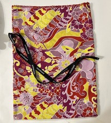 Patagonia Dust Bag Protective Cover Travel Tie Laundry Floral Multicolor 10”x14”