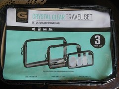 G – Force * 3 – Crystal Clear Travel Cubes / Organizers ** Clear * Free Shipping