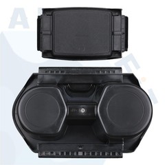 Civic Cup Holder Insert & Coin Tray for Center Console Black