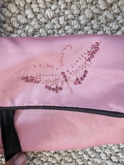 Lapin Vilardi Pink Satin Butterfly Travel Bag Set – Lingerie, Laundry, Jewelery