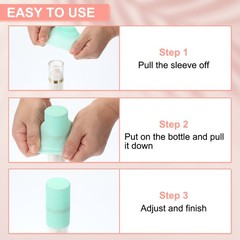 4 Pcs Silicone Bottle Covers for Travel, Stretching Elastic Sleeves, Multicolor