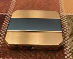 Seiko Quartz Portable Travel Alarm Clock Goldtone Works Well QEK203K NOB