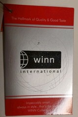 Winn International Mini-Fanny Pack – Red/Black Cowhide Napa Leather – NEW