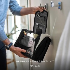 Hanging Travel Kit TUMI Alpha Toiletry Cosmetics Hooks Pockets