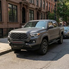 Steel Front Bumper Fit 2016-2023 Toyota Tacoma Excl TRD Winch Plate Bull Bar