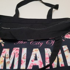 Robin Ruth City Of Miami Tote Bag Rose Floral Overnight Weekender Pink Travel
