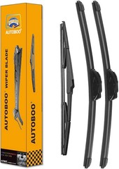 AUTOBOO 26&Prime;+16&Prime; Windshield Wipers with 14&Prime; Rear Wiper Blade Replacement for Hyun
