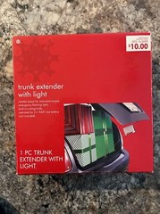 Lighted Trunk Extender with Emergency Flashing Light Cutting Knife Target 2005