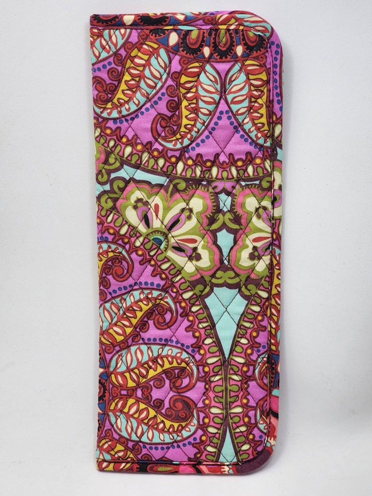 Vera Bradley Curling Flat Iron Sleeve Resort Medallion Travel Hot Heat Tool