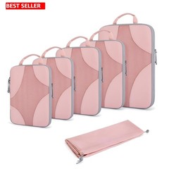 6 Set Compression Packing Cubes – Lightweight Travel Organizer for Smart Packing