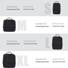 PANDA JOYS 4 Set Compression Packing Cubes Travel – Travel Accessories Expandabl