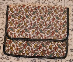 Vintage Makeup Toiletry Tote Travel Bag Paisley Retro 1970-80s MCM Cottagecore