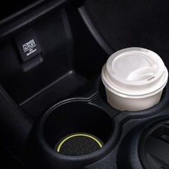 4PCS Car Cup Holder Coasters, Dustproof Automotive Interior Yellow
