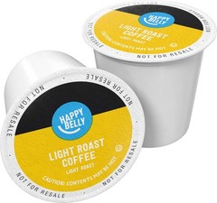 Happy Belly Light Roast Coffee Pods Compatible with Keurig 2.0 K-Cup Brewers 100