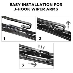 ClixWipers 20&Prime; + 20&Prime; Windshield Wiper Blades (2-Pack) – Conventional All-Steel
