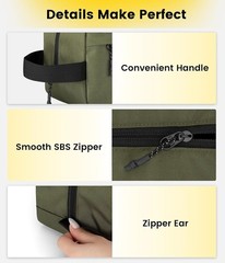 Travel Toiletry Bag for Men – Hanging Toiletries Bag Water Resistant Travel B…