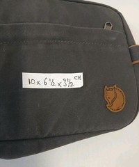Fjallraven Travel Toiletry Bag Durable G-1000 HeavyDuty Eco Dark Grey