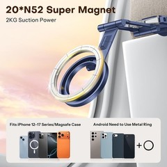 Magnetic Phone Tripod,Foldable Adjustable Stand for Vlog Gym Travel Accessories