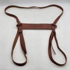 Rare Polo Ralph Lauren Brown Leather Strap Blanket Carrier Unreleased Sample USA