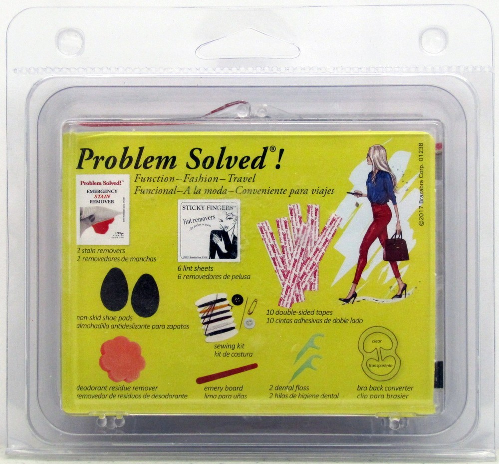 Brazabra Travel Kit Problem Solved 25 Pc For Women Clothing Emergency Sewing