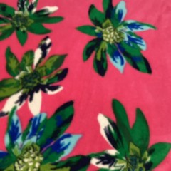 Vera Bradley « Tropical Paradise » Pink Foral Fleece Travel Throw Blanket 80X50