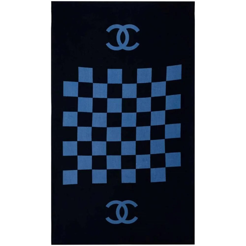 Chanel A7807 Unisex 2010s Blue Cotton Travel Accessory