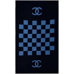 Chanel A7807 Unisex 2010s Blue Cotton Travel Accessory