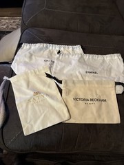 2-Chanel Travel Dust Bag, 1-Victoria Beckham, 1-Satya Jewelry Dust Bags