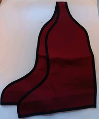 Double Boot Bag Burgundy Canvas Zipper Travel Bag – Made in USA
